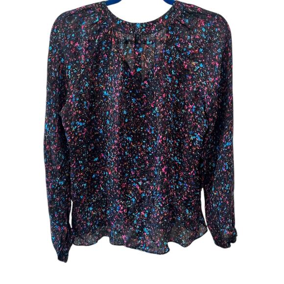 Parker Rosaline Multi-Color Floral
Peplum Blouse - Picture 6 of 8